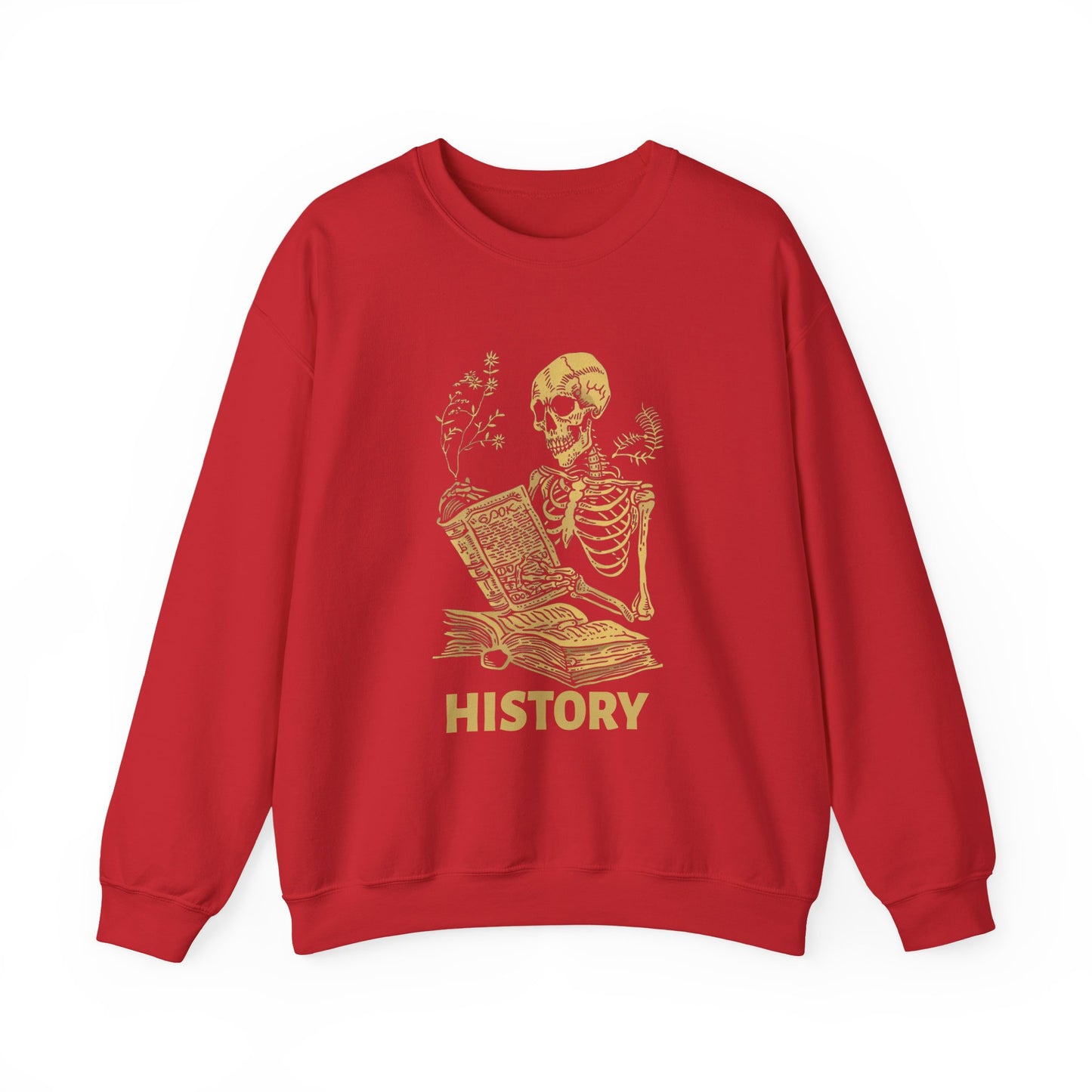 Skeleton History Reading Sweatshirt