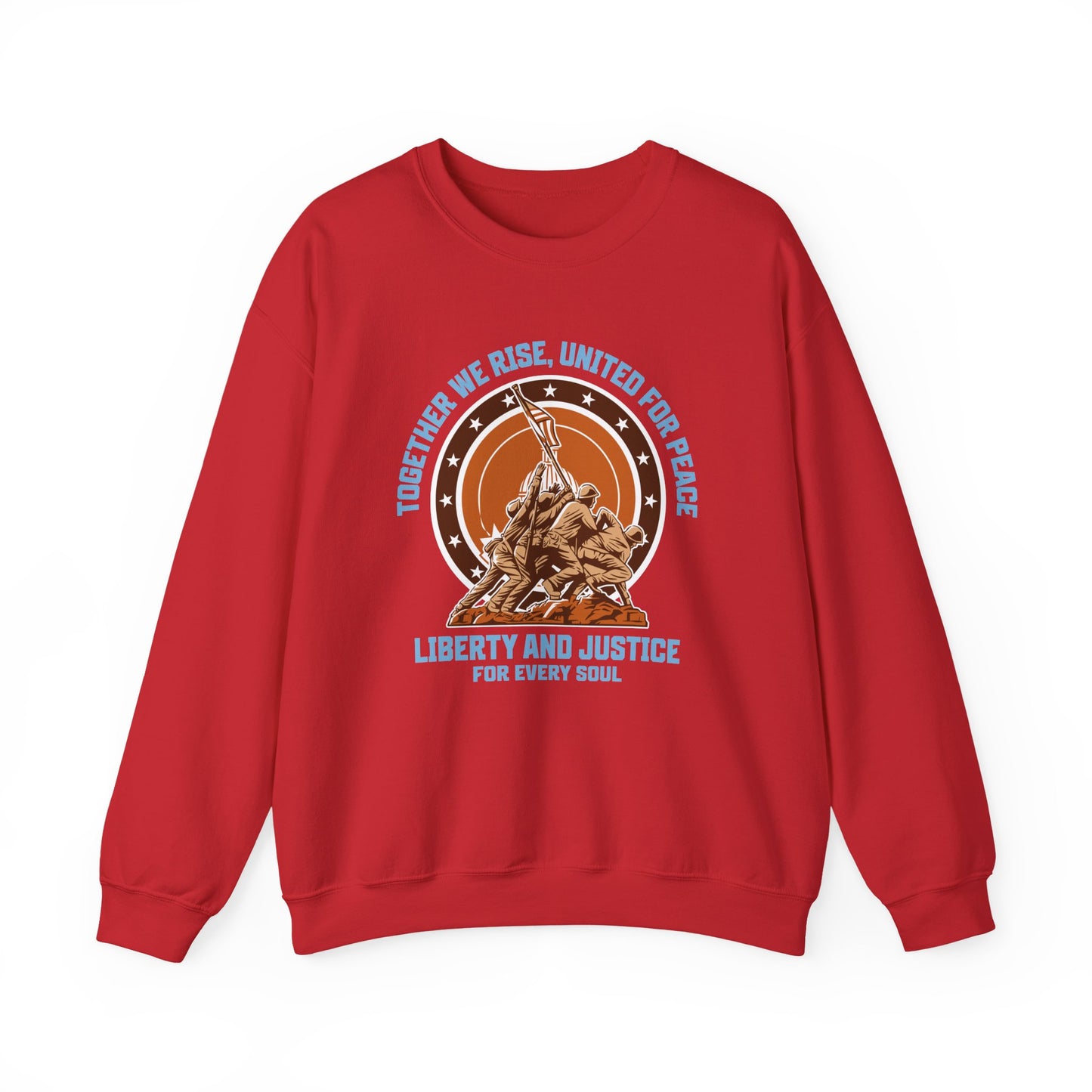 Together We Rise United For Peace Retro American Sweatshirt