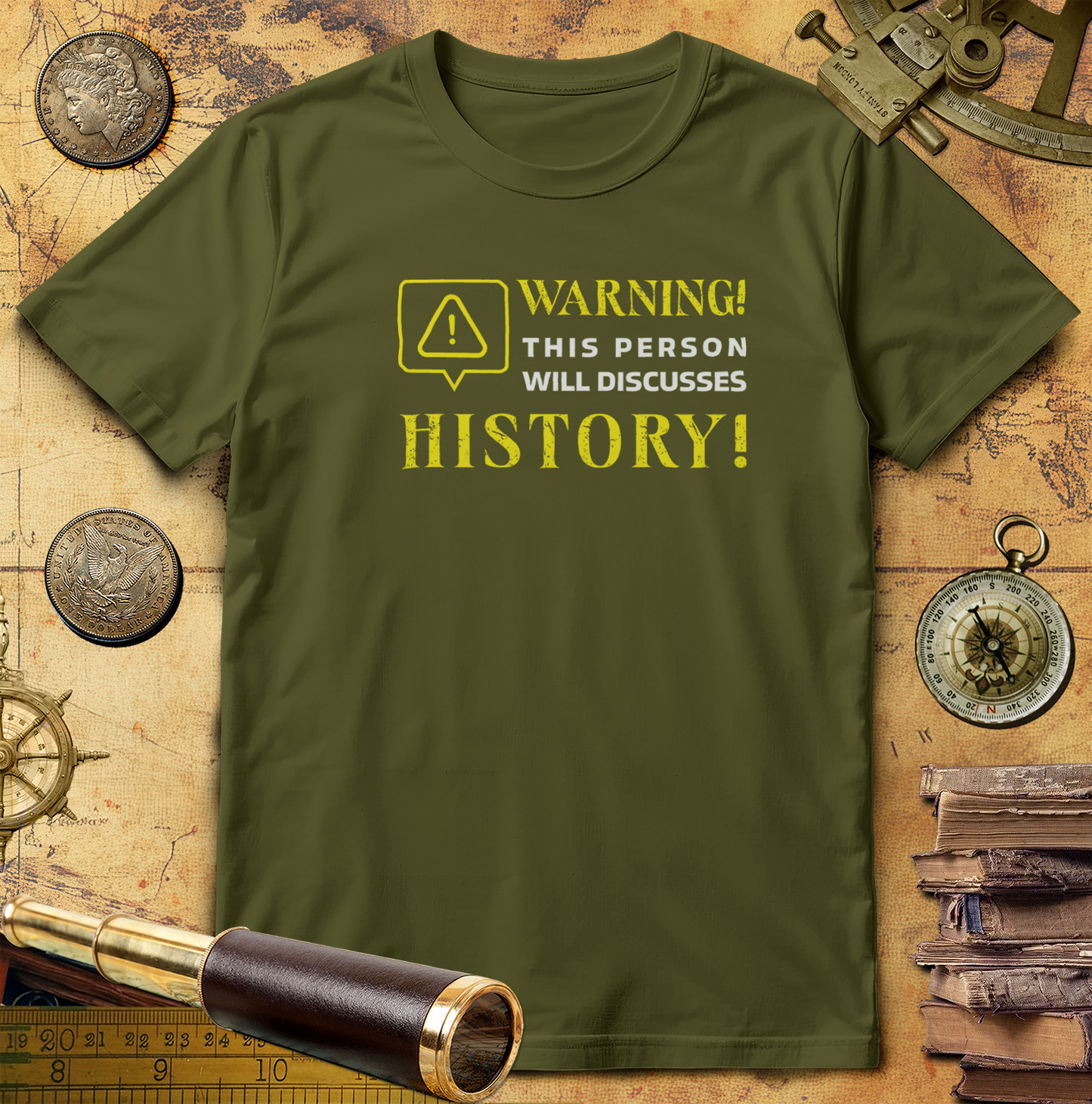 Warning Will Discusses History T-Shirt