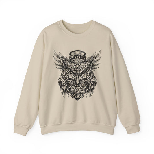 Steampunk Owl  Retro Sweatshirt