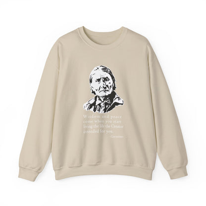 Geronimo wisdom and peace Sweatshirt