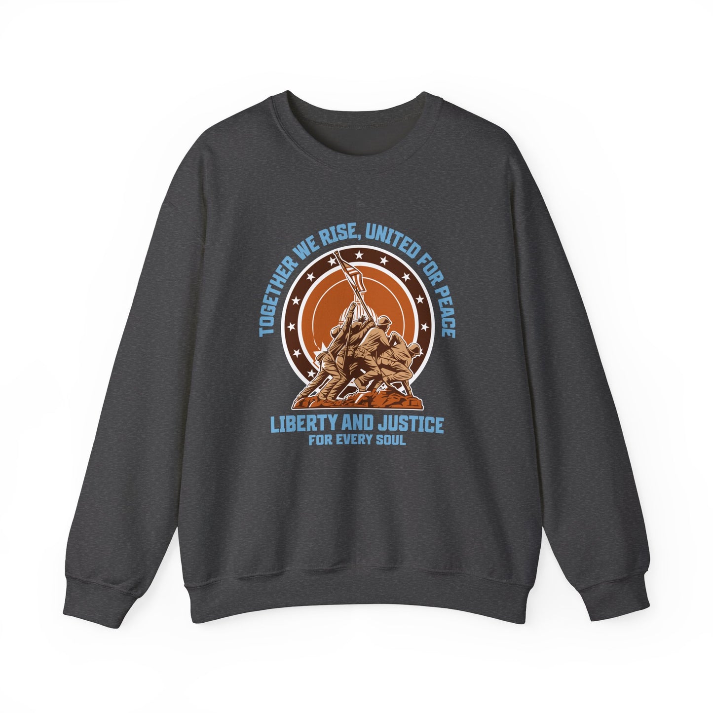 Together We Rise United For Peace Retro American Sweatshirt