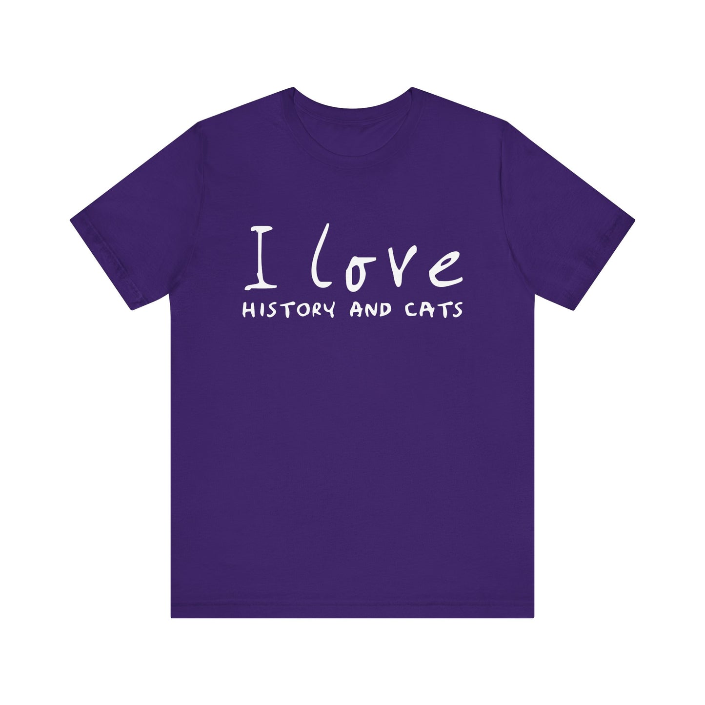 I Love History And Cats T-Shirt
