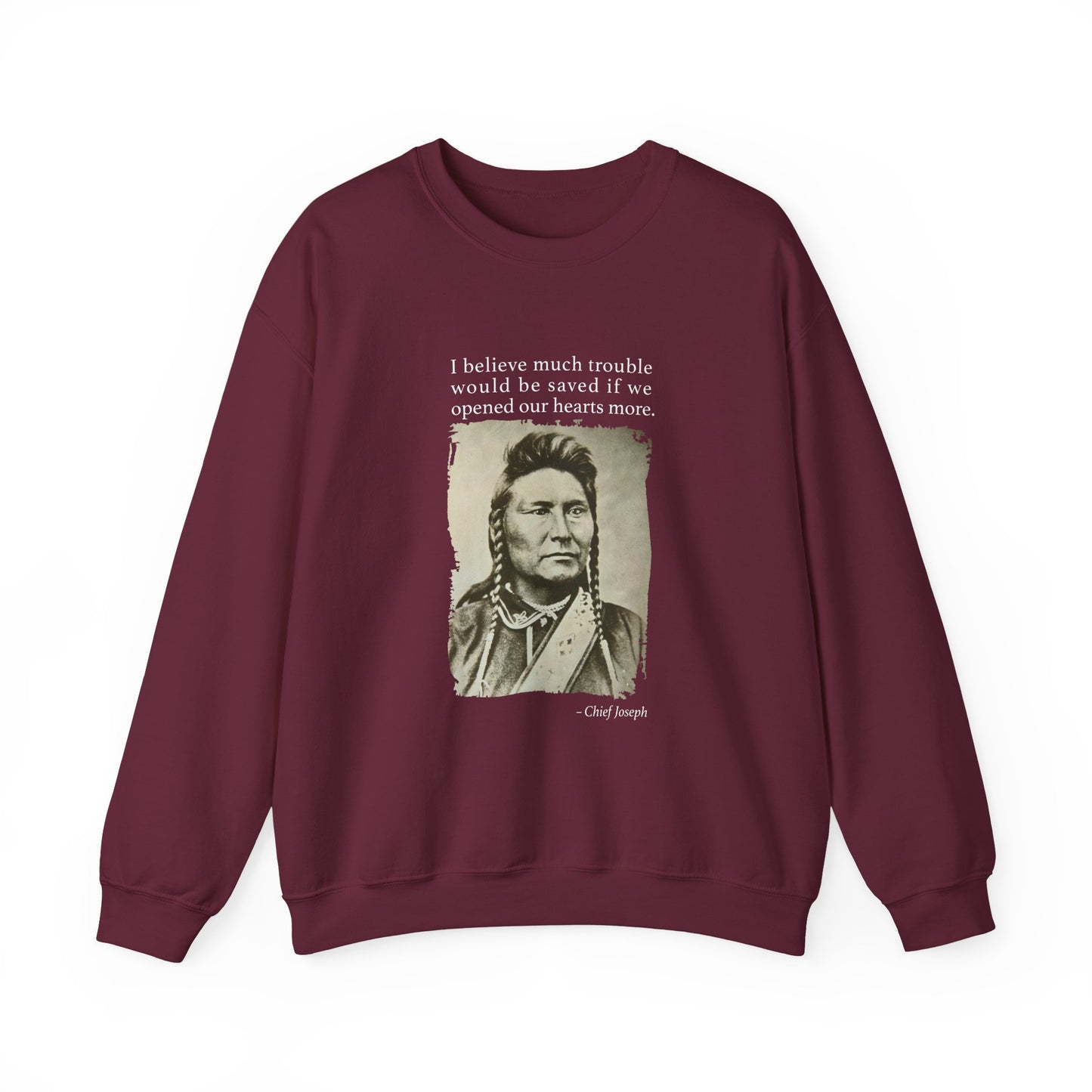 Chief Joseph Open Hearts Sweatshirt