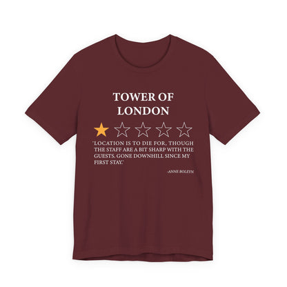 Tower Of London Review by Anne Boleyn T-Shirt