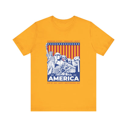 Honoring history happy independence day T-Shirt