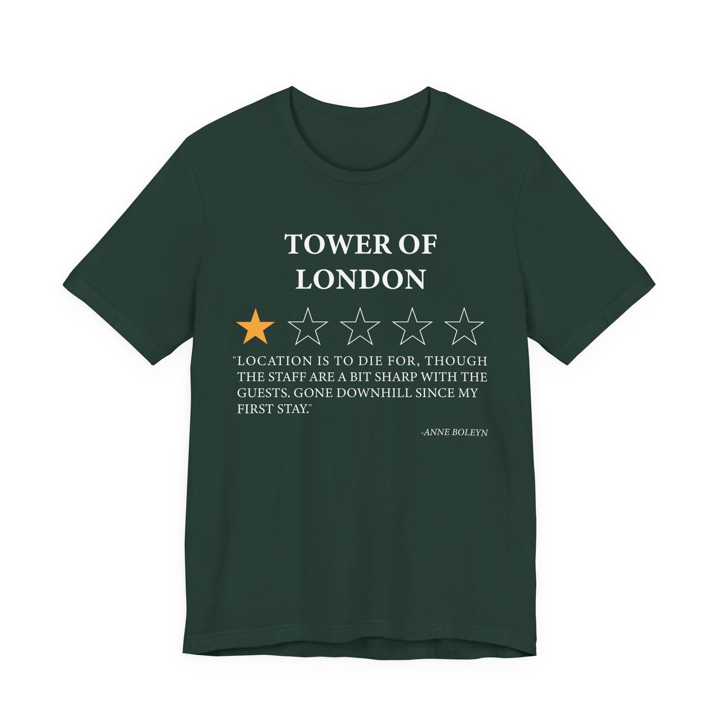 Tower Of London Review by Anne Boleyn T-Shirt