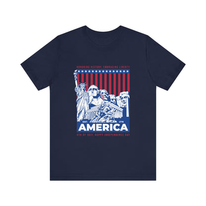 Honoring history happy independence day T-Shirt
