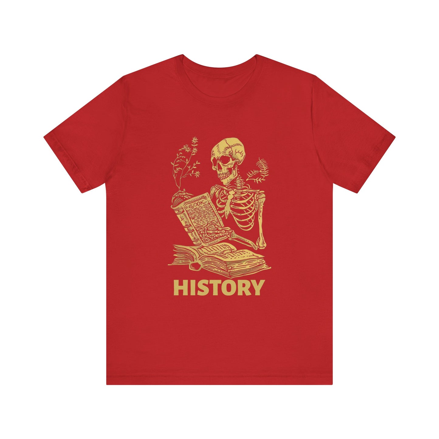 Skeleton History Reading T-Shirt
