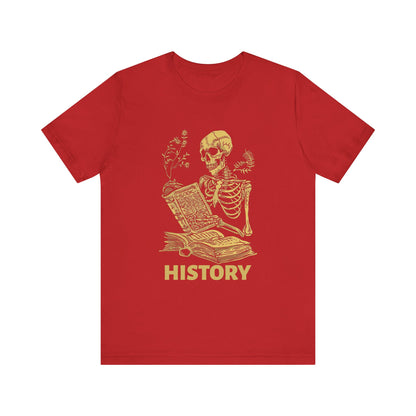 Skeleton History Reading T-Shirt