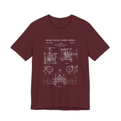 Nikola tesla Patent Aerial Transportation T-Shirt