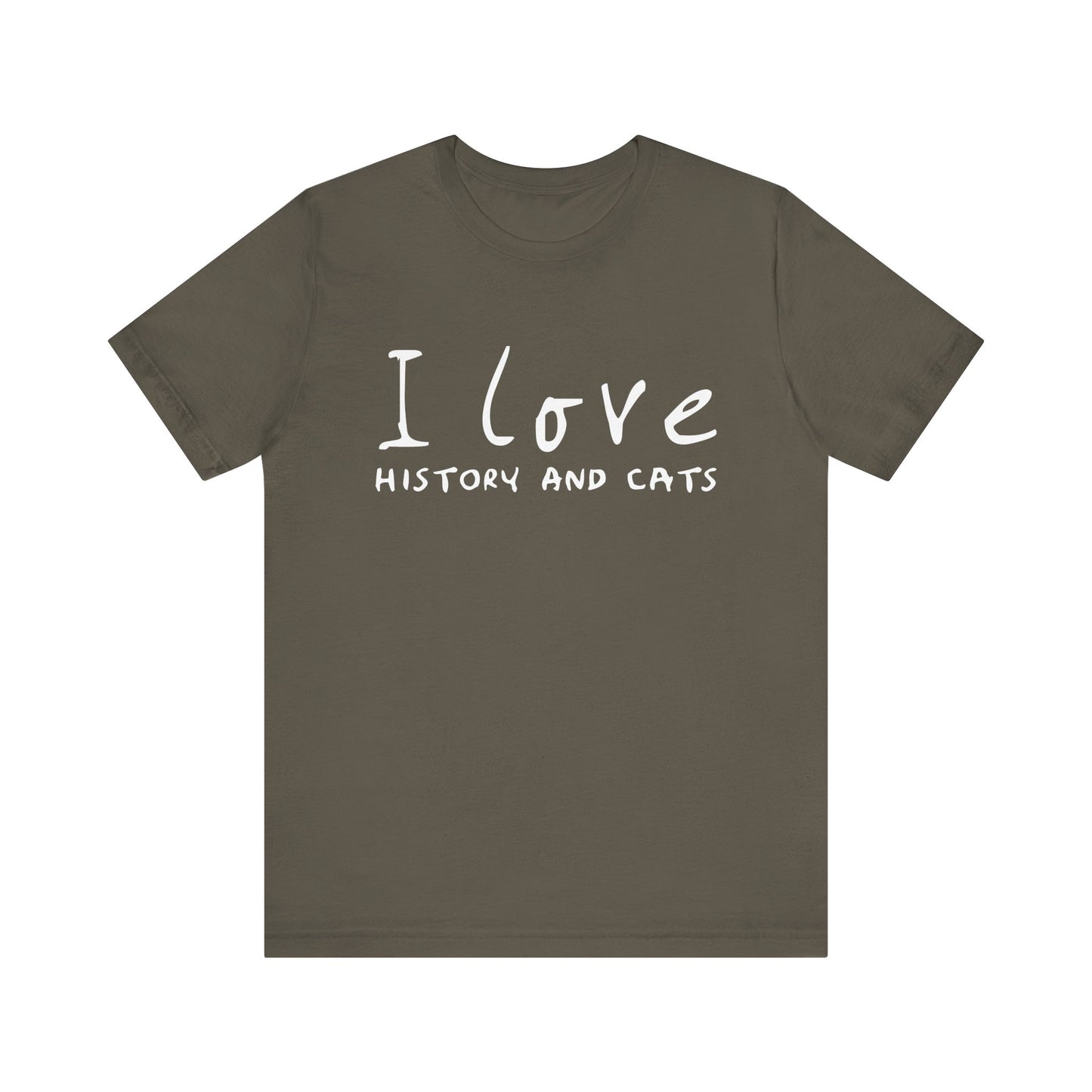 I Love History And Cats T-Shirt