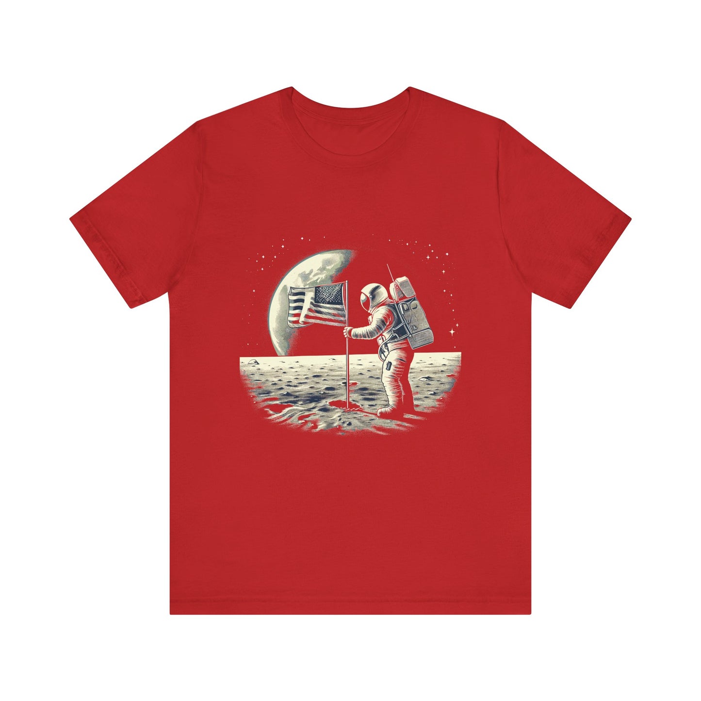 Astronaut standing Moon T-Shirt