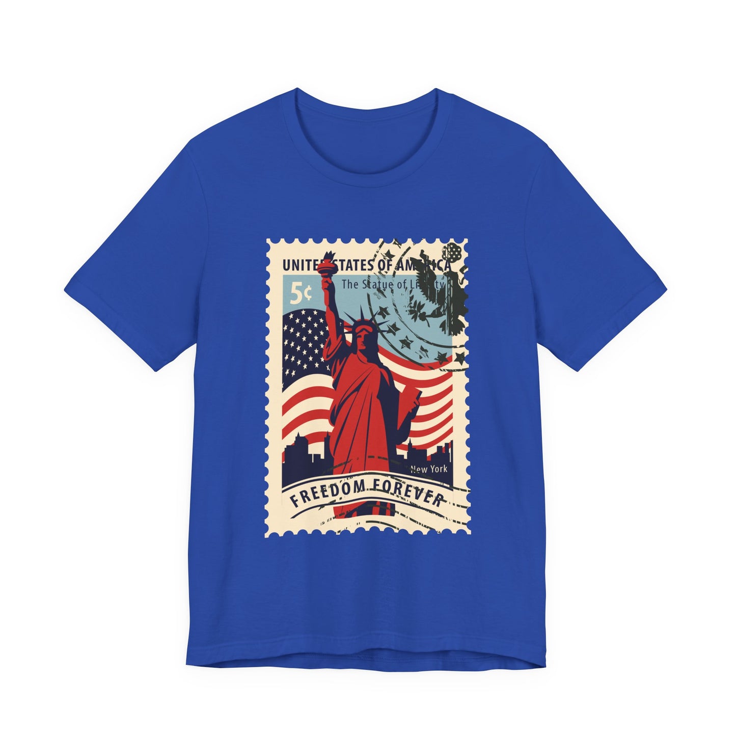 Statue Liberty Postage Stamp T-Shirt