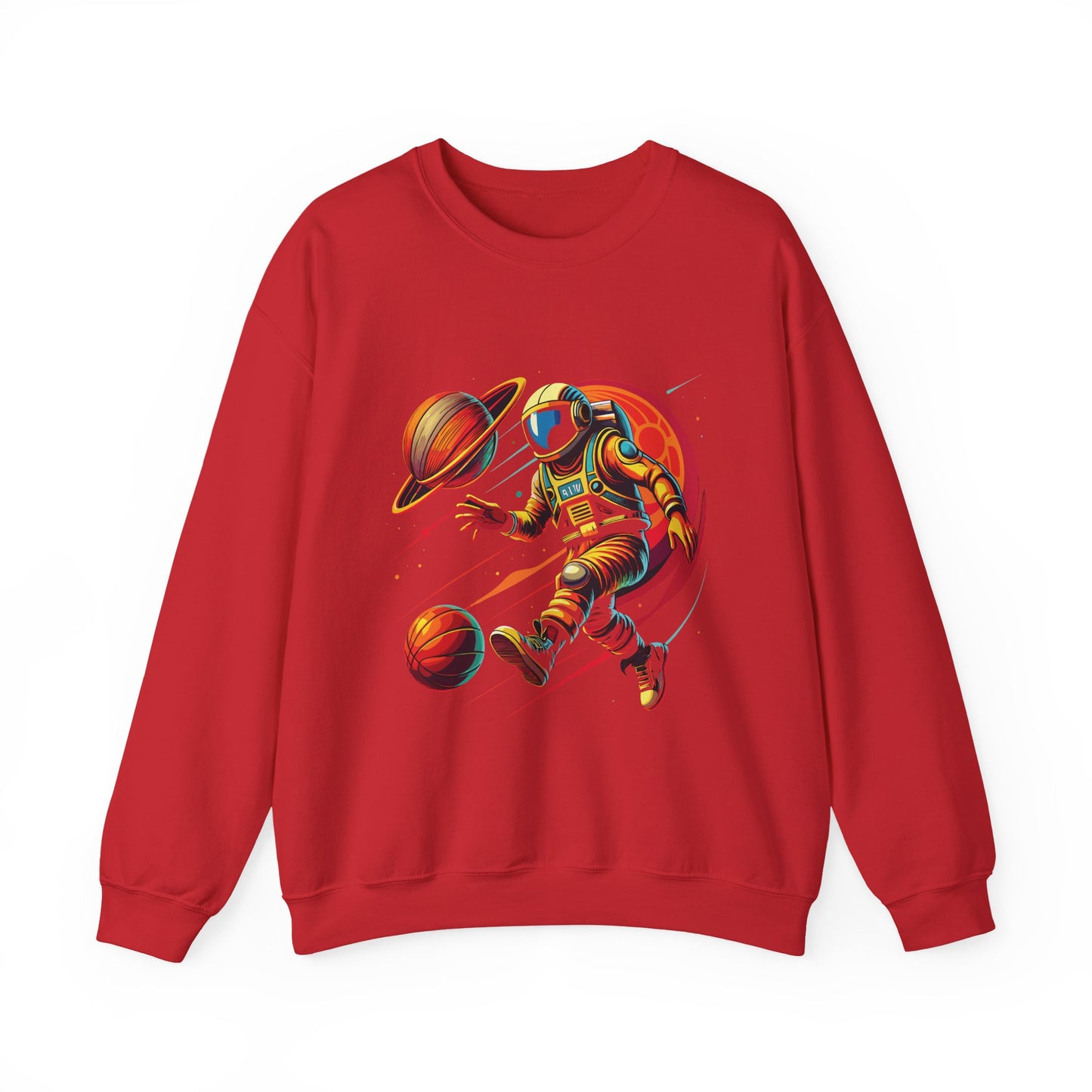 Astronaut Playing with Galaxy Sweatshirt