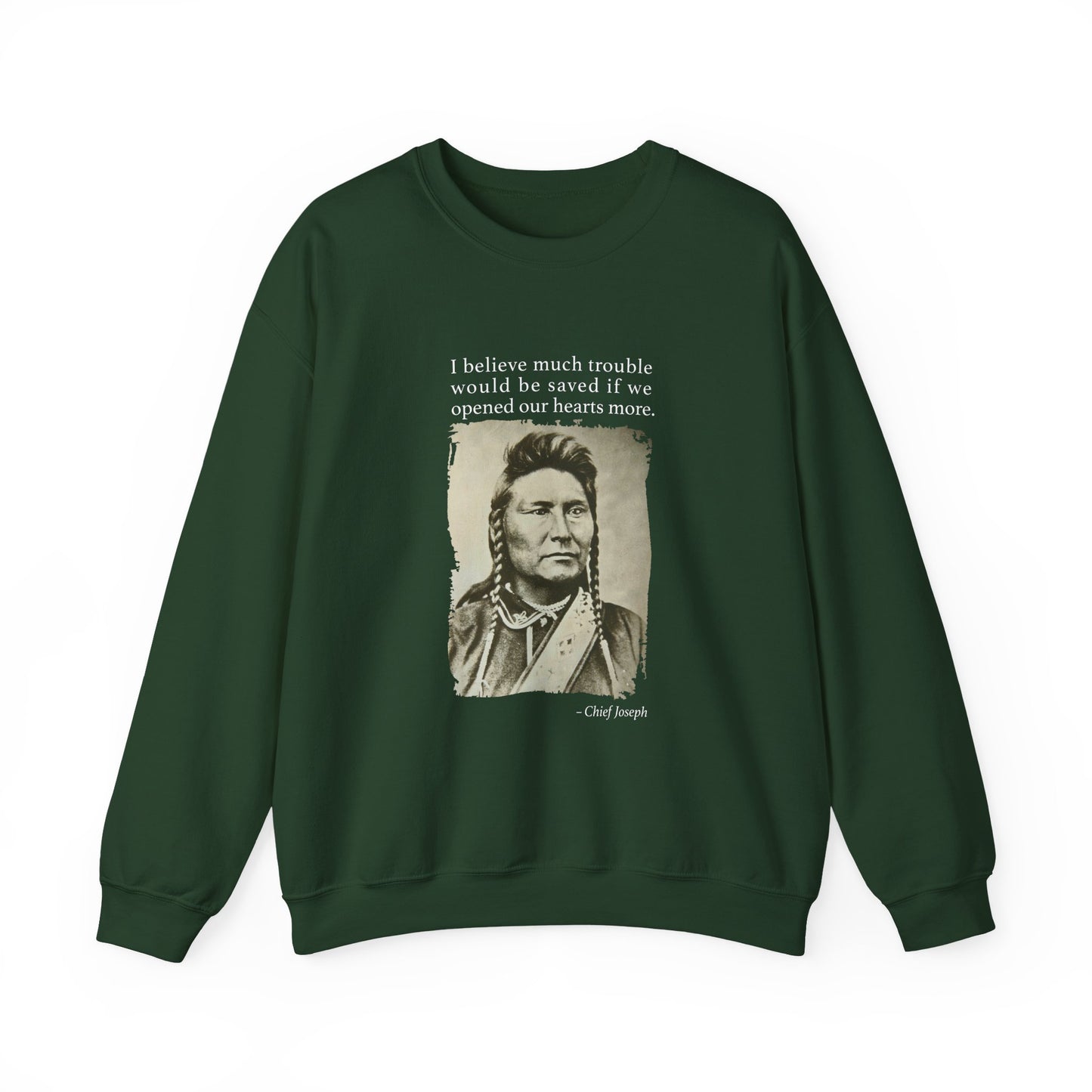 Chief Joseph Open Hearts Sweatshirt