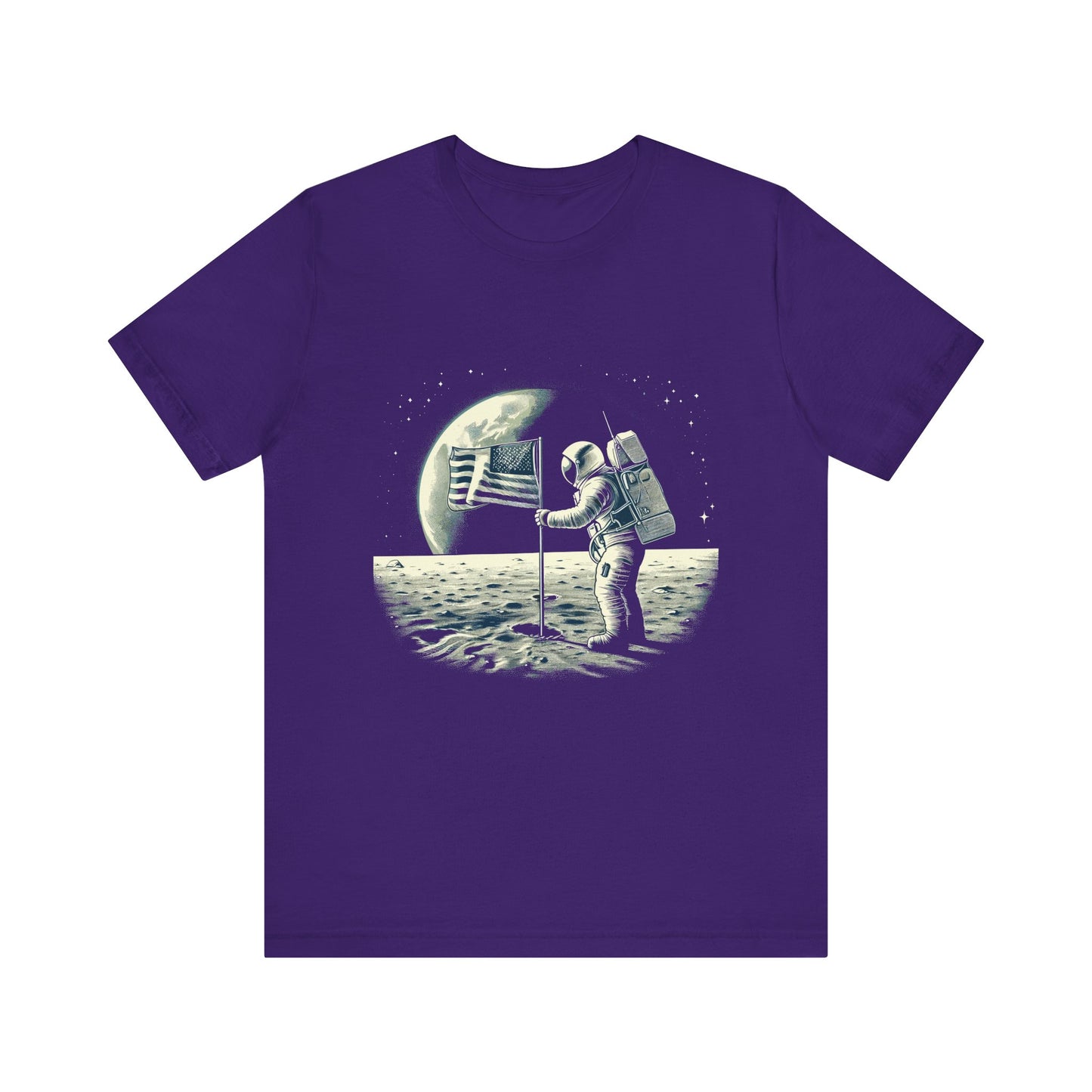 Astronaut standing Moon T-Shirt