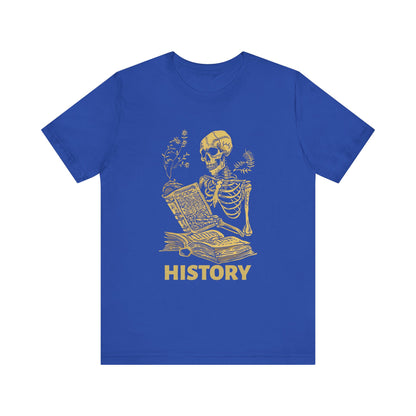 Skeleton History Reading T-Shirt