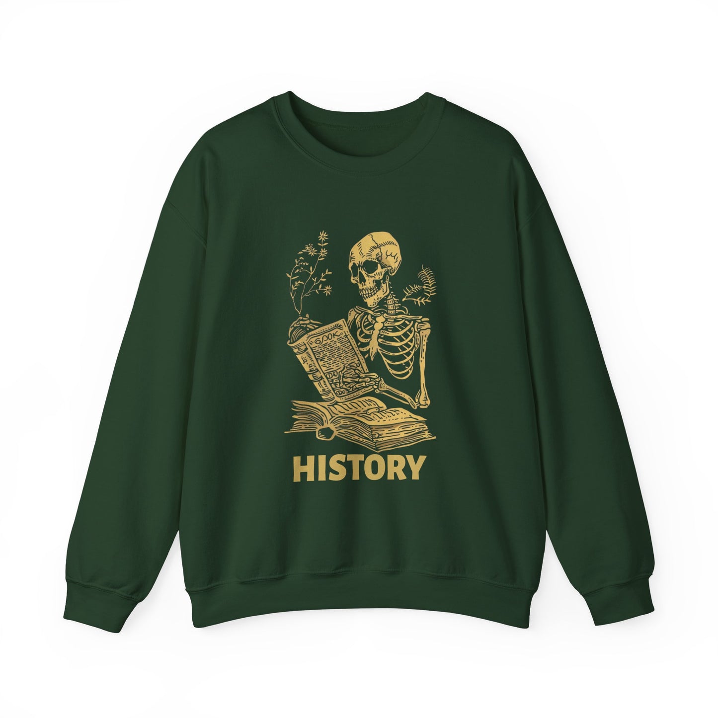 Skeleton History Reading Sweatshirt