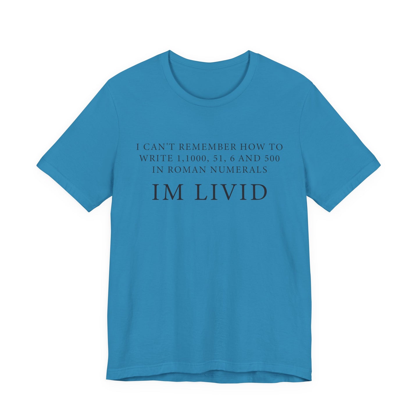 Roman Numerals I’m Livid T-Shirt