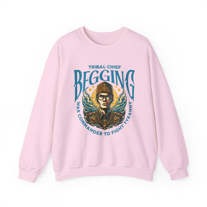 Tribal Chief Begging Sweatshirt