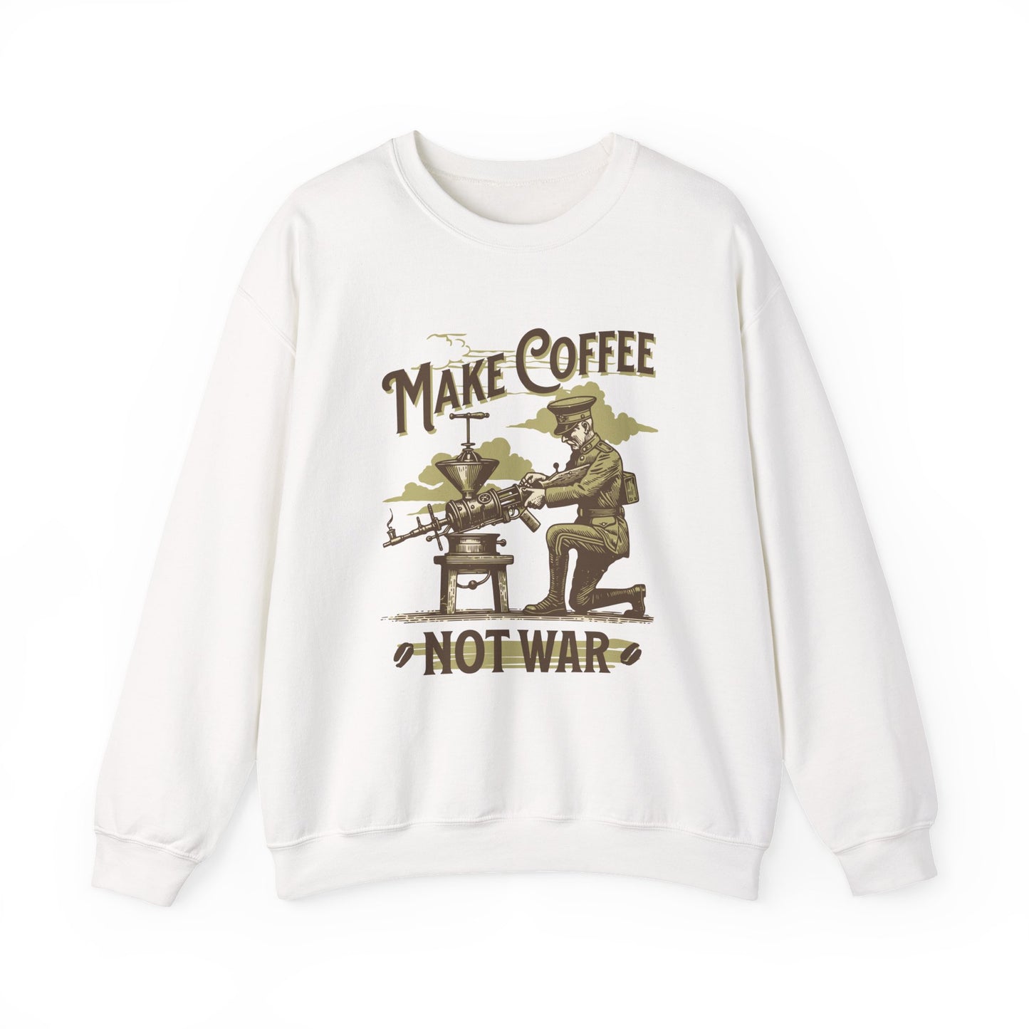Make Coffee Not War Sweatshirts