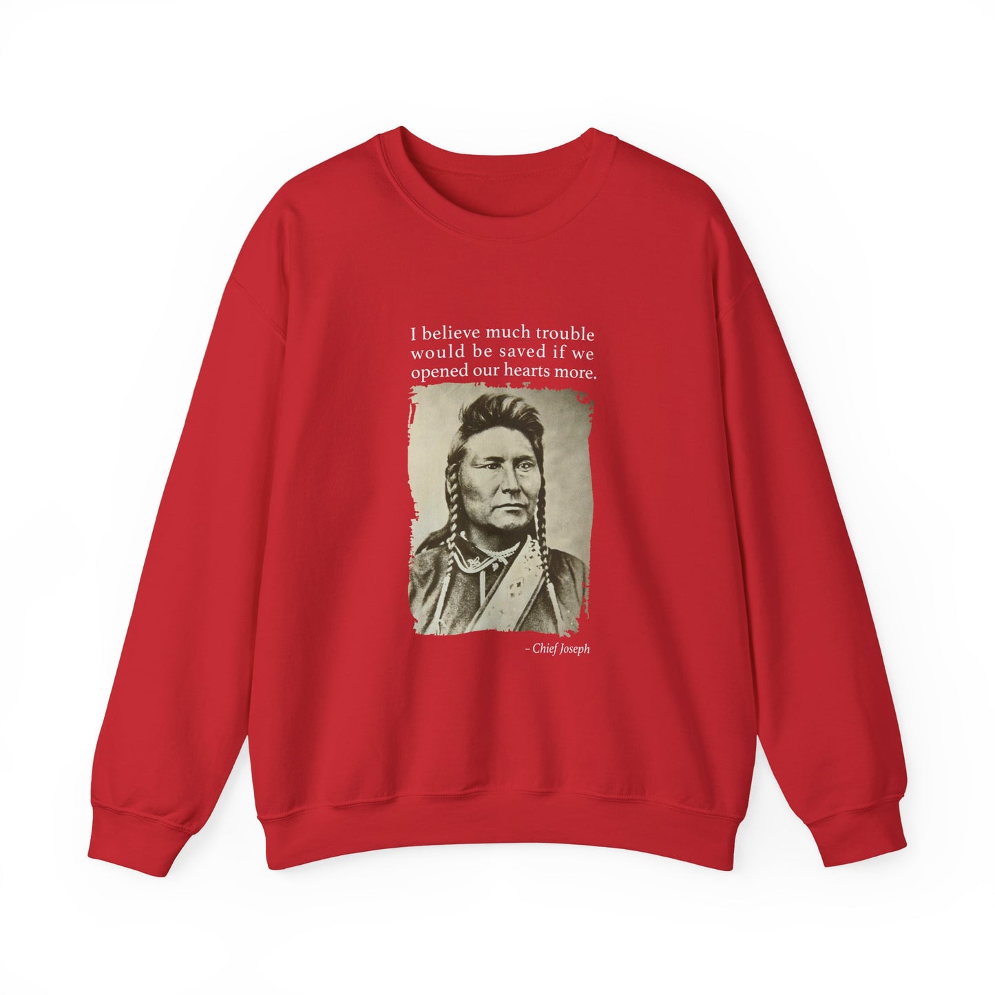 Chief Joseph Open Hearts Sweatshirt