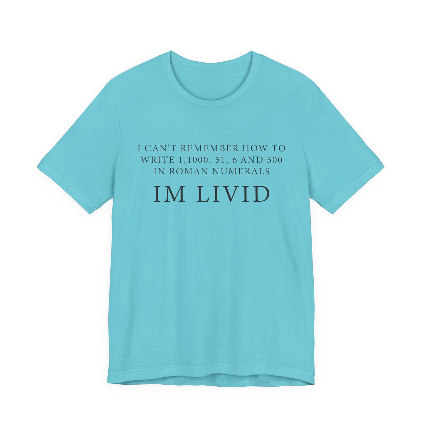 Roman Numerals I’m Livid T-Shirt