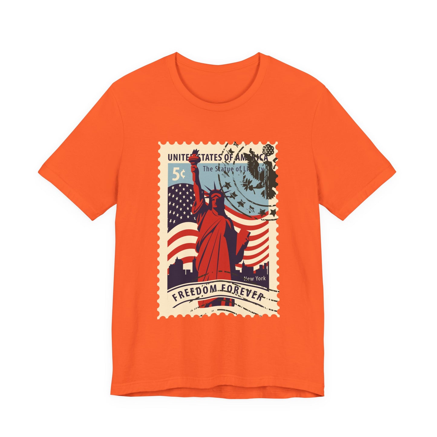 Statue Liberty Postage Stamp T-Shirt