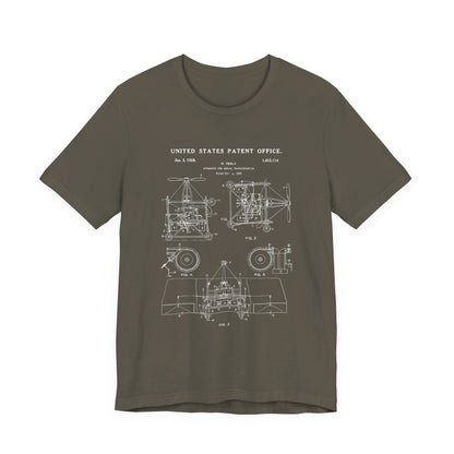 Nikola tesla Patent Aerial Transportation T-Shirt