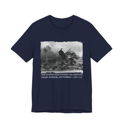 The sunken battleship USS Arizona Pearl Harbor T-Shirt
