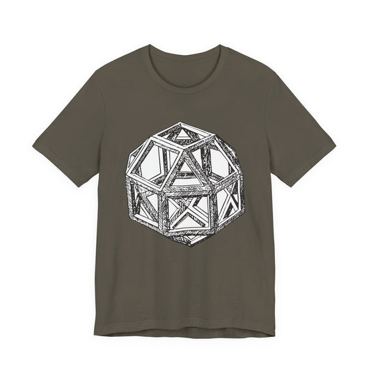 Rhombicuboctahedron Leonardo Da Vinci  T-Shirt