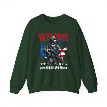 Veterans Day Honoring All Who Served Sweatshirt