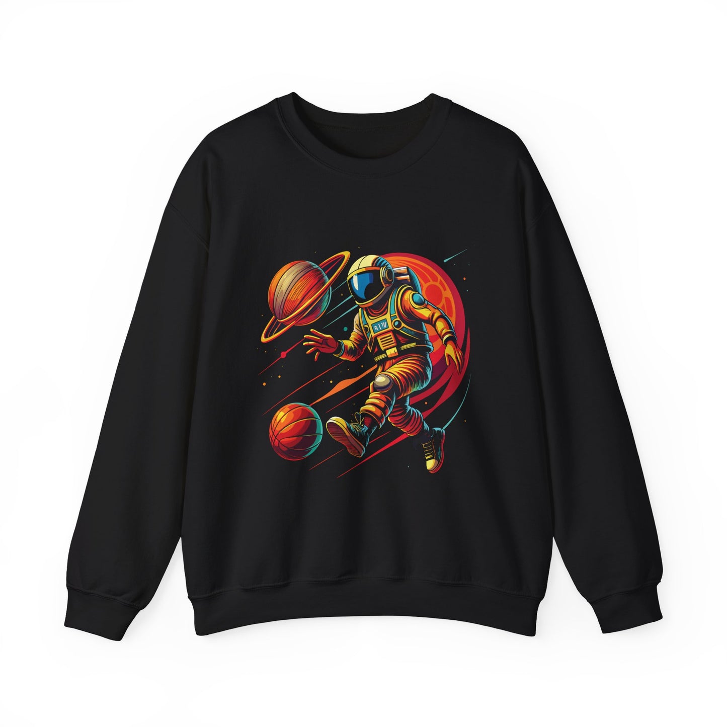 Astronaut Playing with Galaxy Sweatshirt