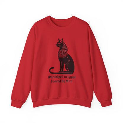 Worshiped in Egypt, Feared by Mice Sweatshirt