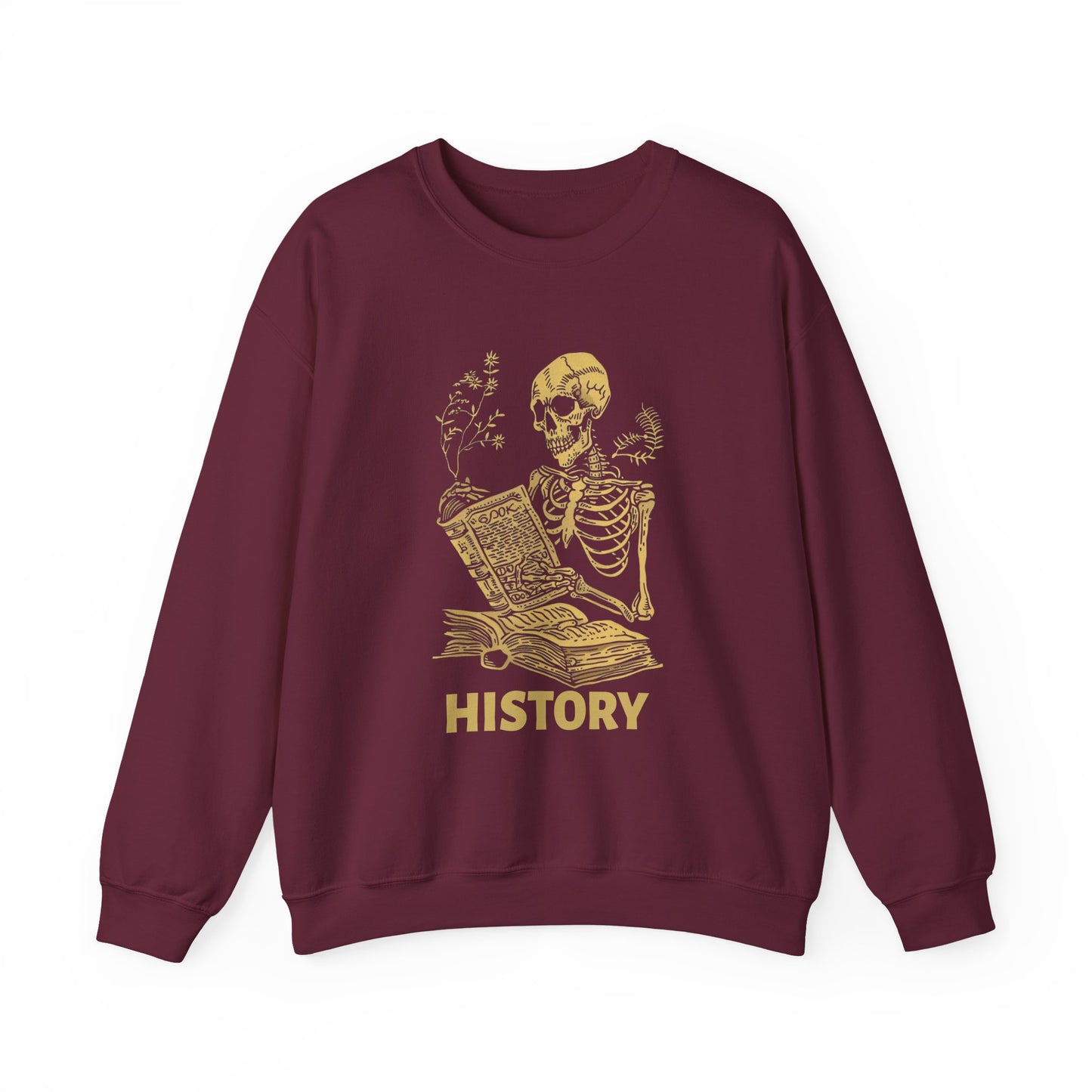 Skeleton History Reading Sweatshirt