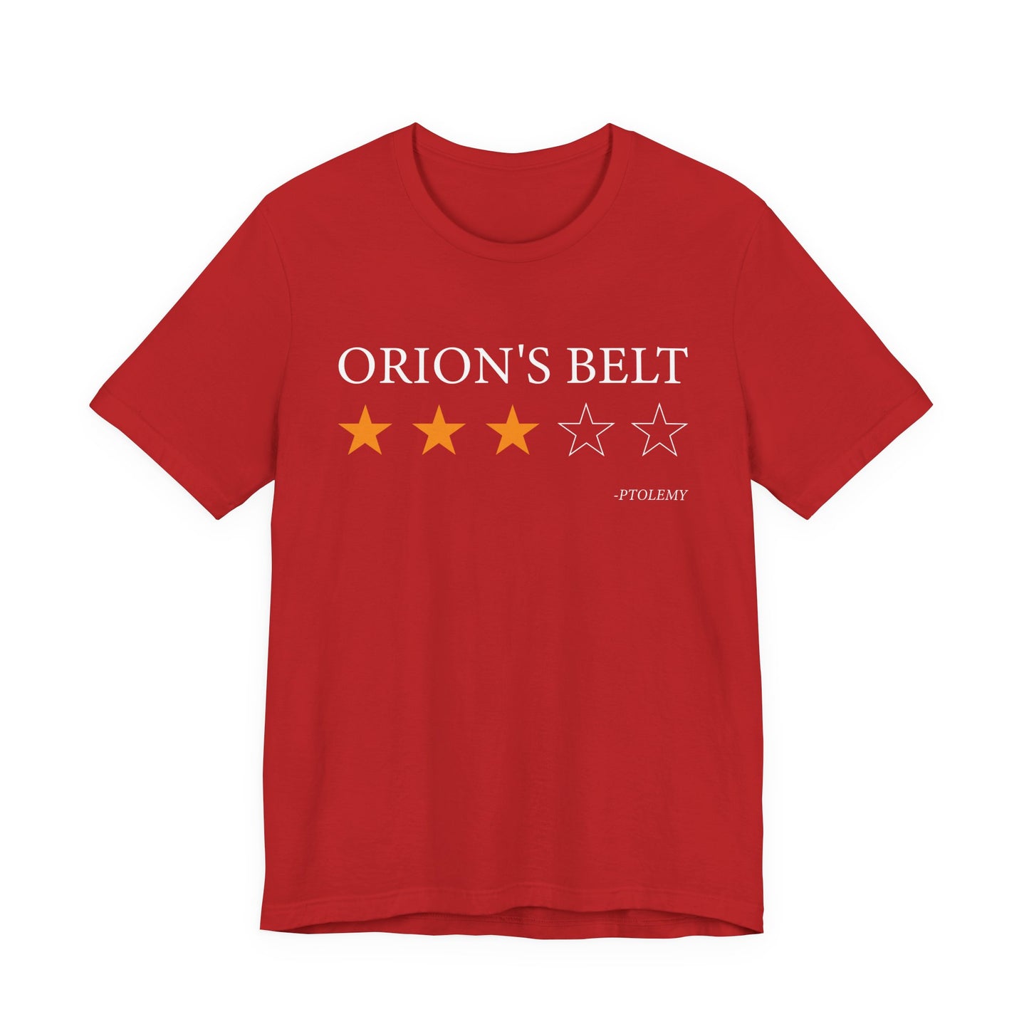 Orions Belt Review By Ptolemy T-Shirt