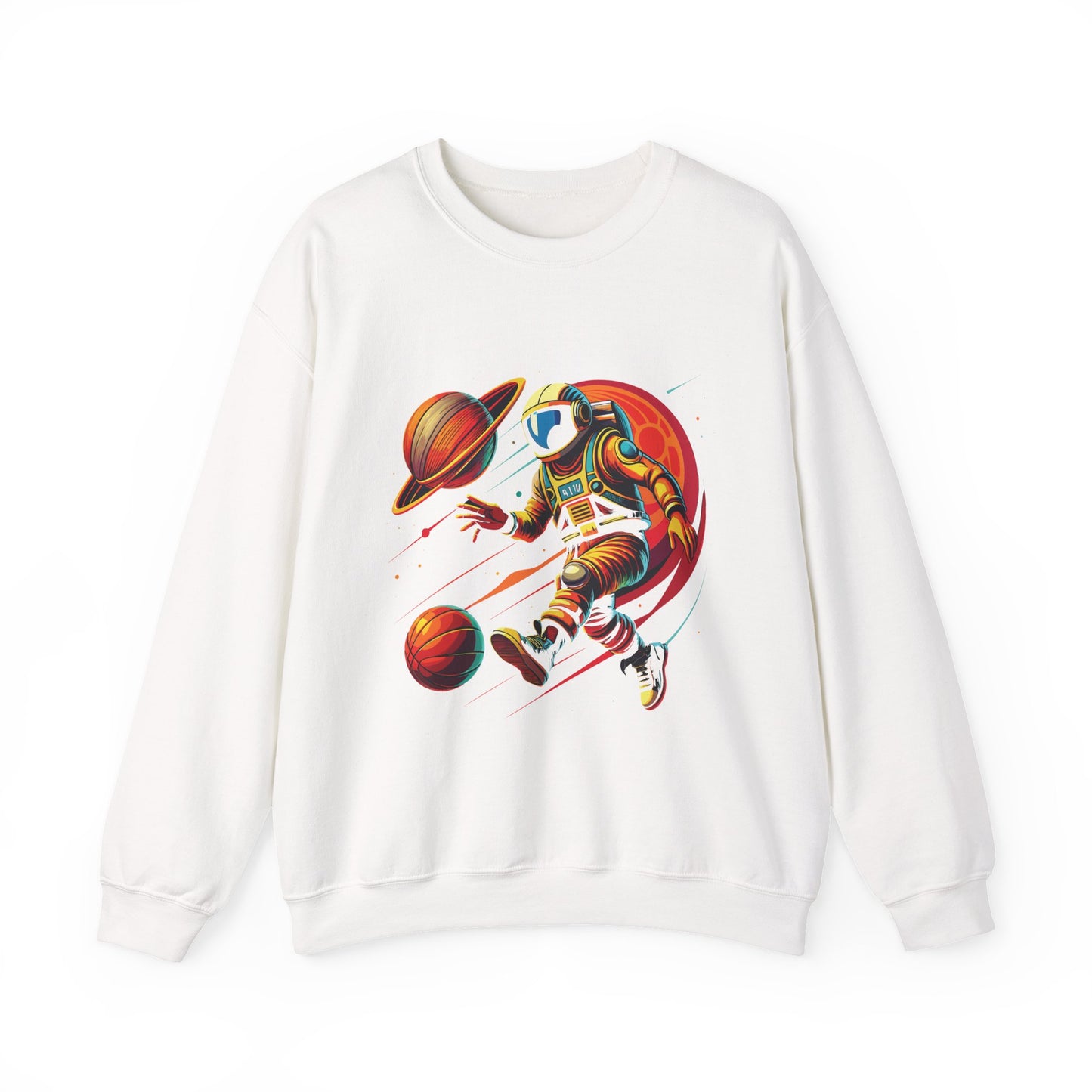Astronaut Playing with Galaxy Sweatshirt