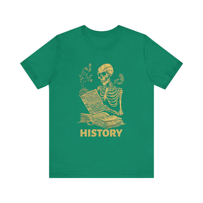 Skeleton History Reading T-Shirt