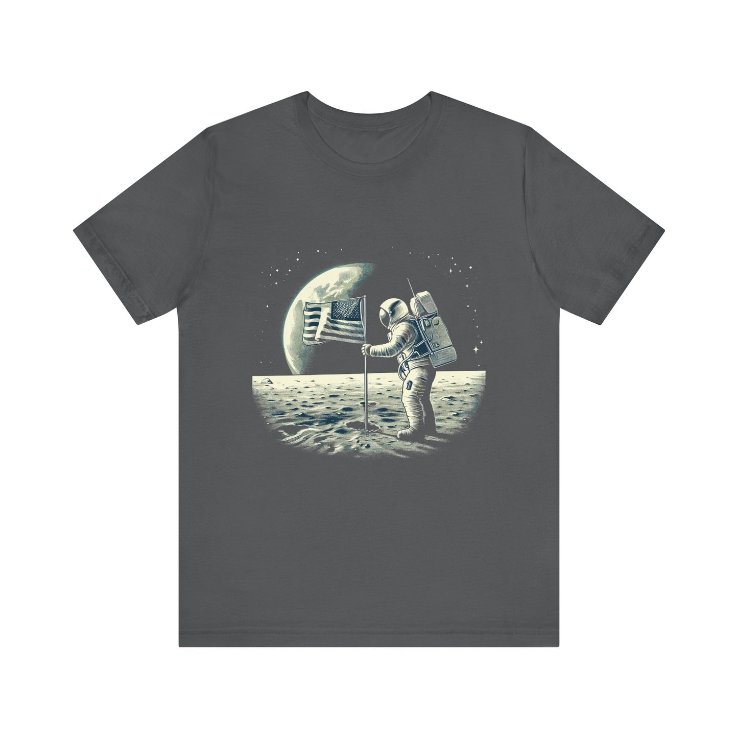 Astronaut standing Moon T-Shirt
