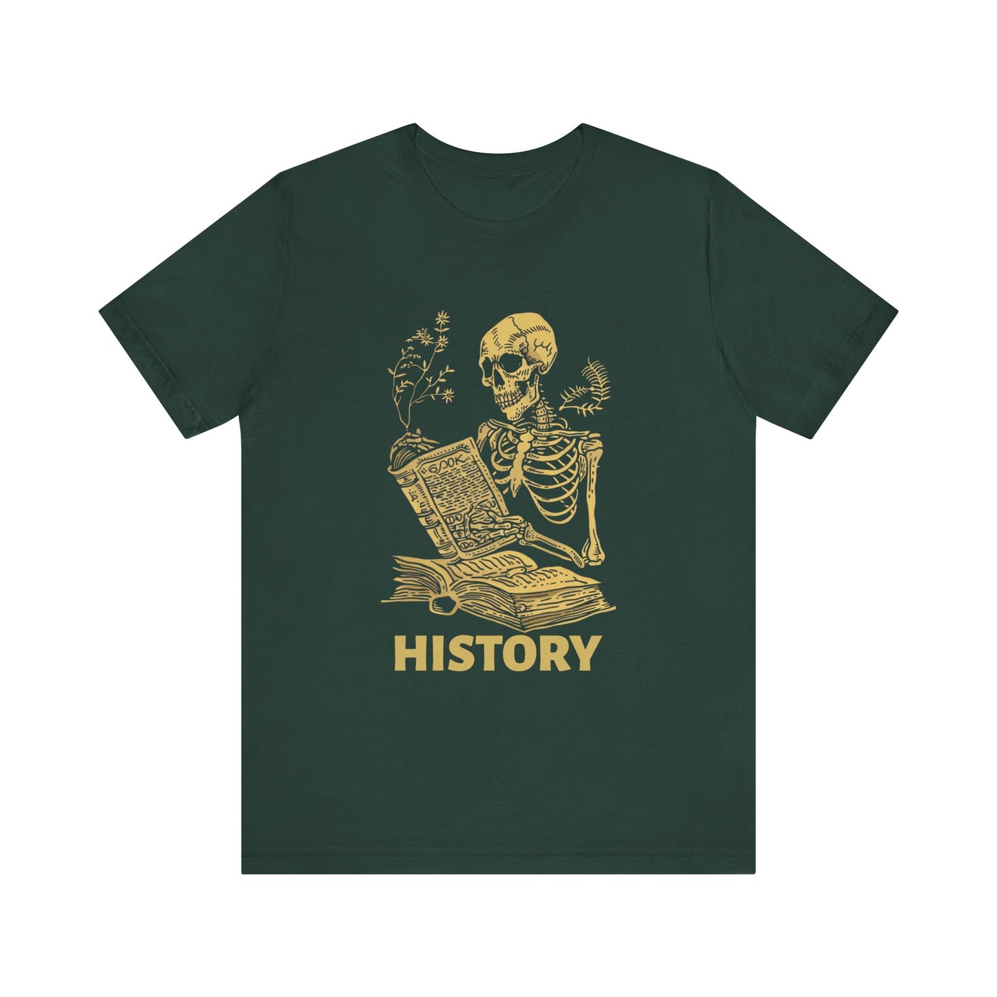 Skeleton History Reading T-Shirt