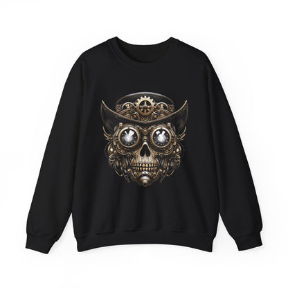 Skull Top Hat Steampunk Sweatshirt