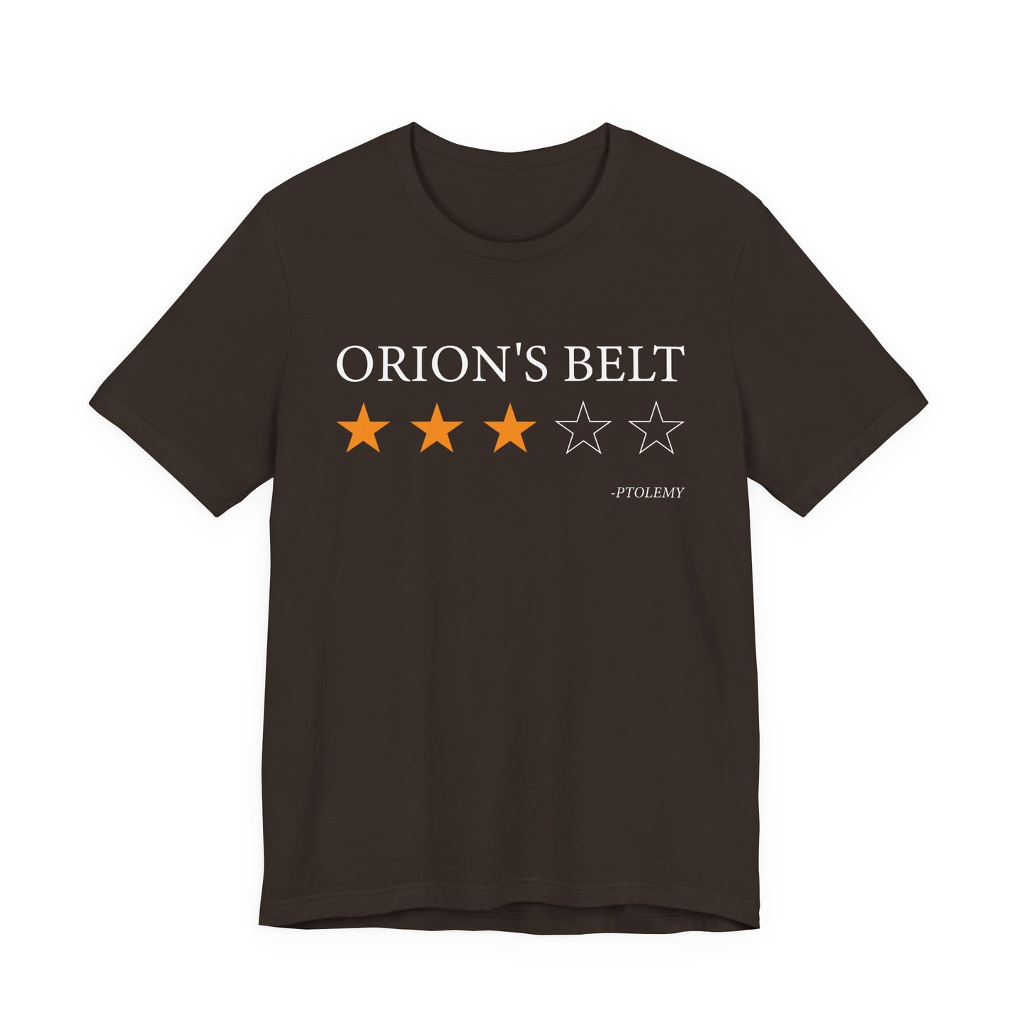 Orions Belt Review By Ptolemy T-Shirt