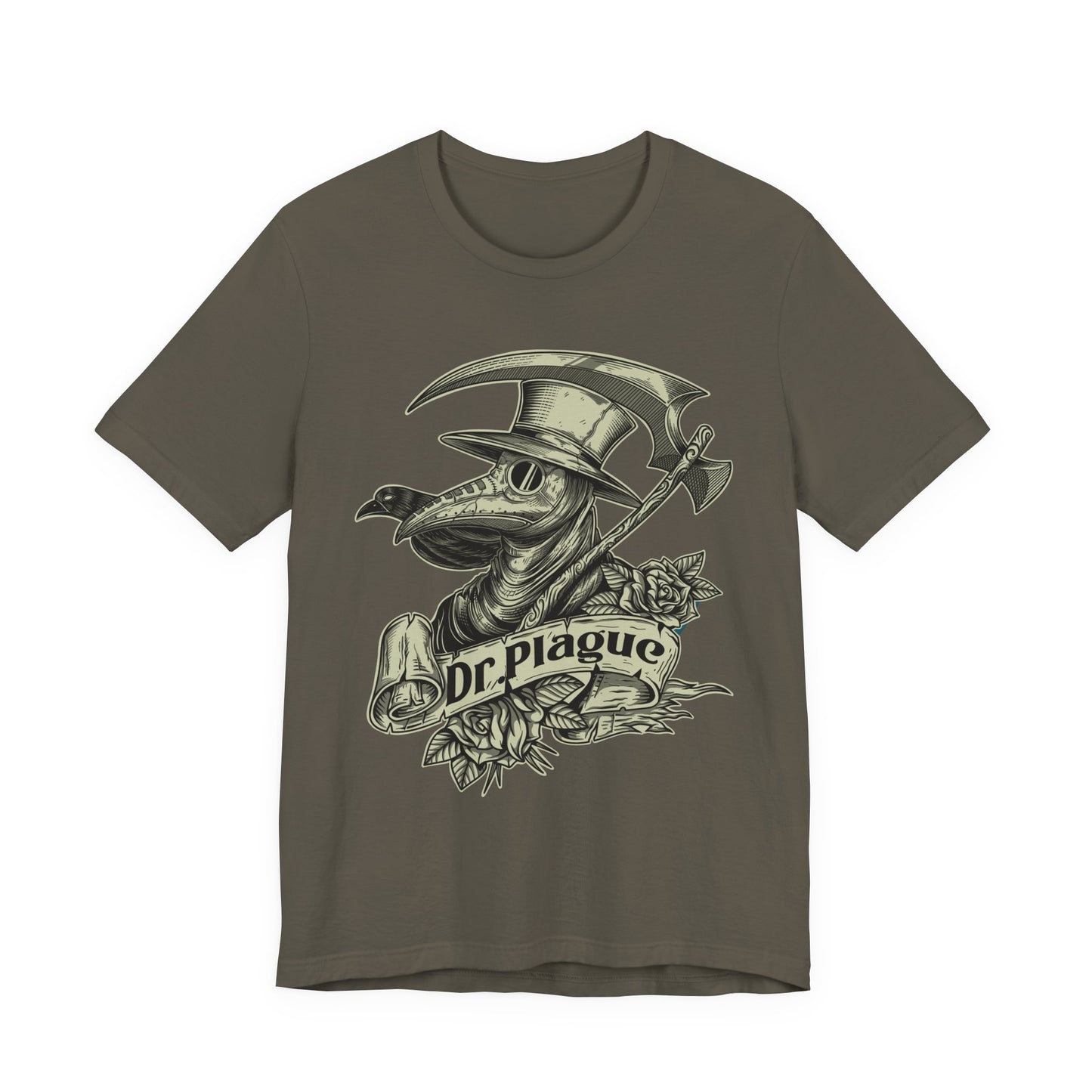 Plague Doctor Roses T-Shirt