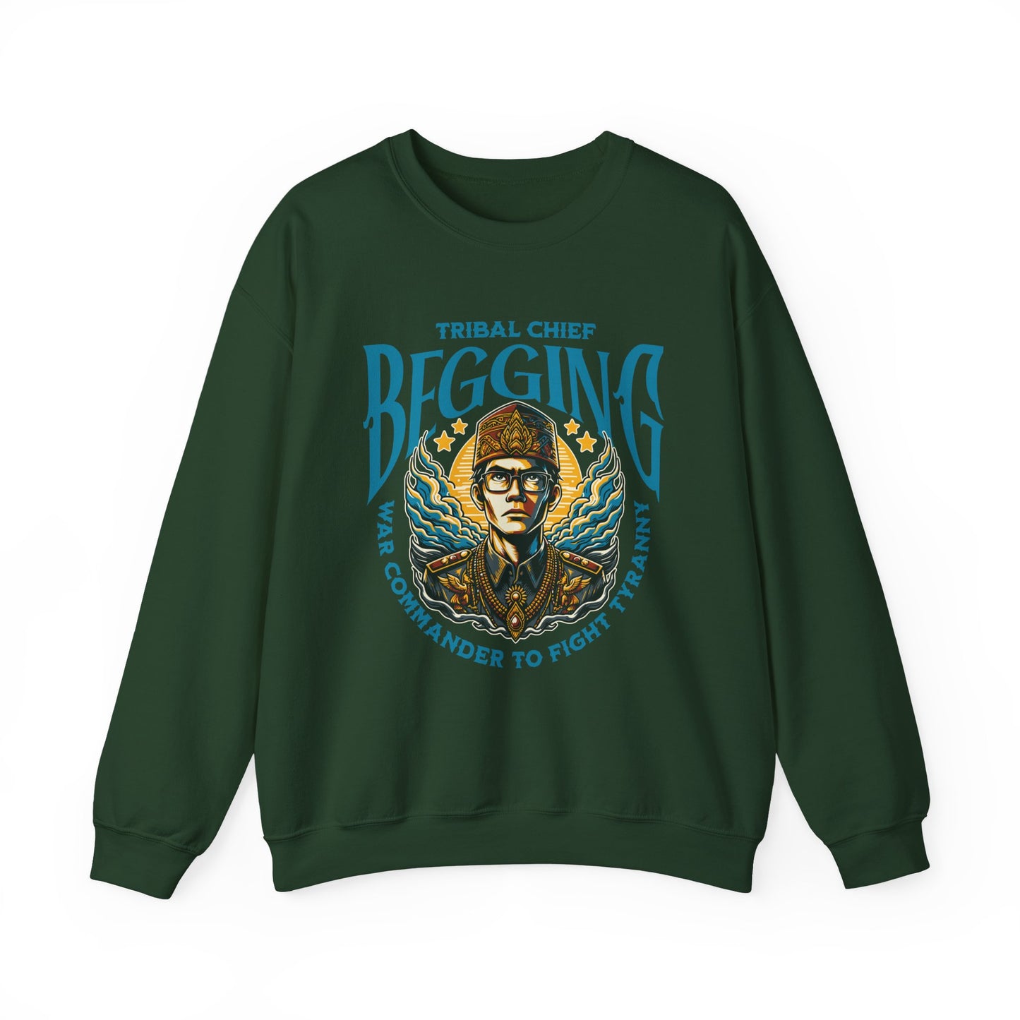 Tribal Chief Begging Sweatshirt
