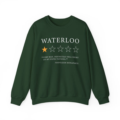 Waterloo Review by Napoleon Bonaparte Sweatshirt