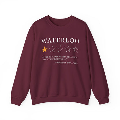 Waterloo Review by Napoleon Bonaparte Sweatshirt