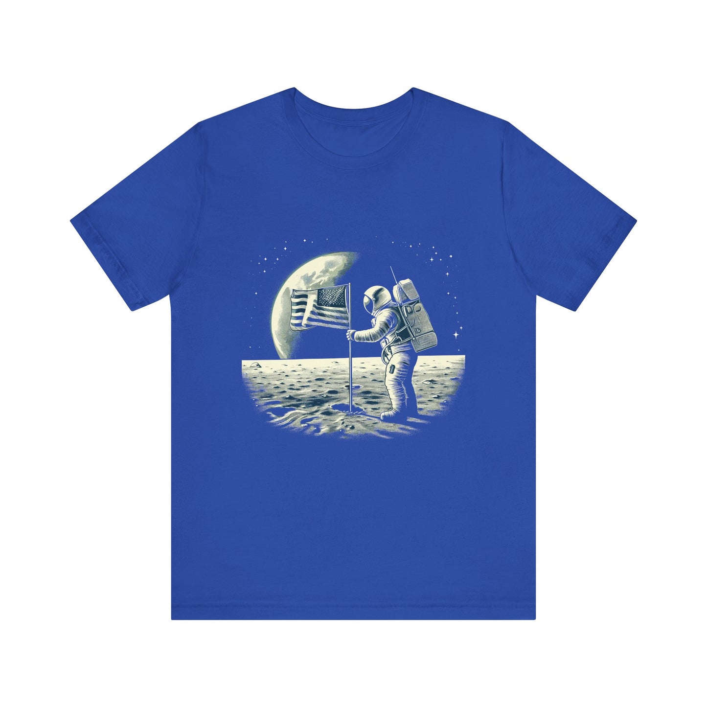 Astronaut standing Moon T-Shirt