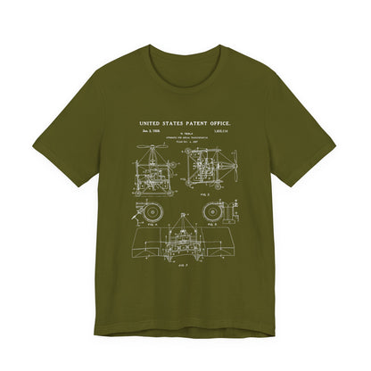 Nikola tesla Patent Aerial Transportation T-Shirt