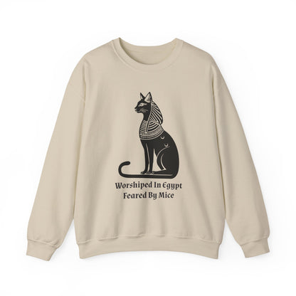 Worshiped in Egypt, Feared by Mice Sweatshirt